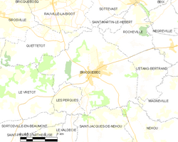 Map commune FR insee code 50082